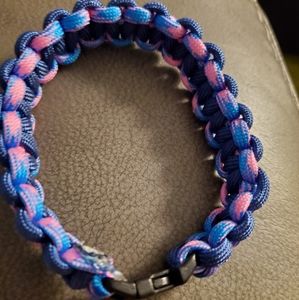 Lgbtq bracelet. Handmade in paracord.  Bisexual pride. Quick shipper.